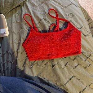 Wild Fable Bright Red Strappy Top